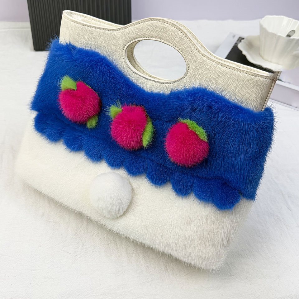 Interior Design High End - Luksusowa torba typu tote z futra