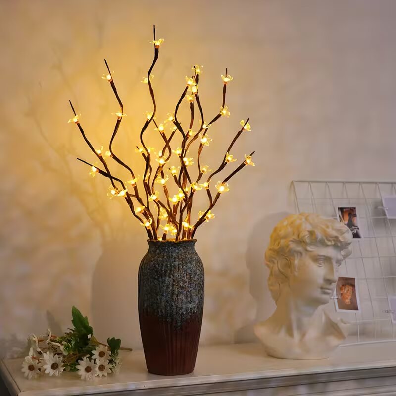 Vase Decor - 1/2 szt. 20 LED Lampki Gałązki