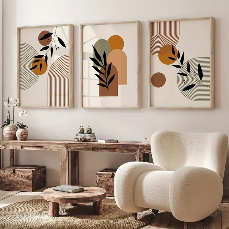 Abstract Canvas Set - 3 szt. Plakaty w stylu bohemy