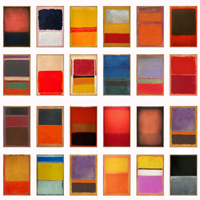 Abstract Canvas Set - Dekoracje ścienne, zestawy plakatów Mark Rothko,