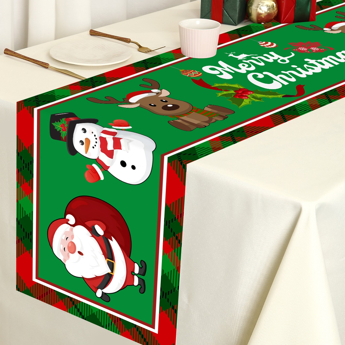 Christmas Santa Clause Polyest – Table Runner recenzja i cena