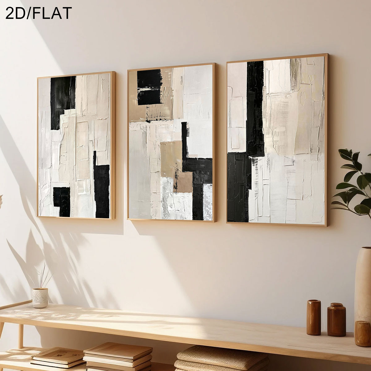 3 sztuki bezramkowych, 3 sztuk – Abstract Canvas Set recenzja i cena