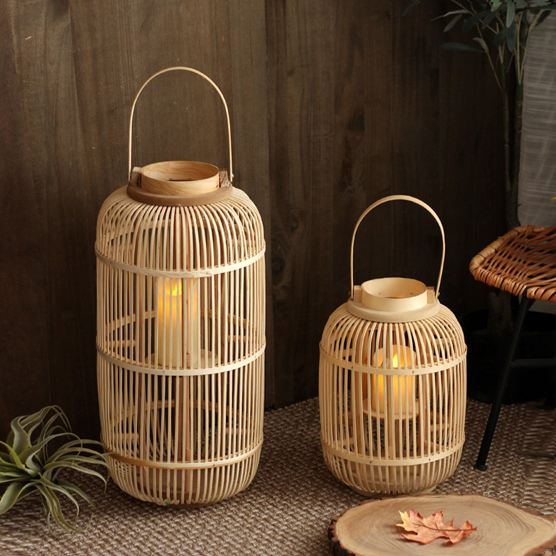Ręcznie robiony bambusowy lamp – Candle Holder Decor recenzja i cena