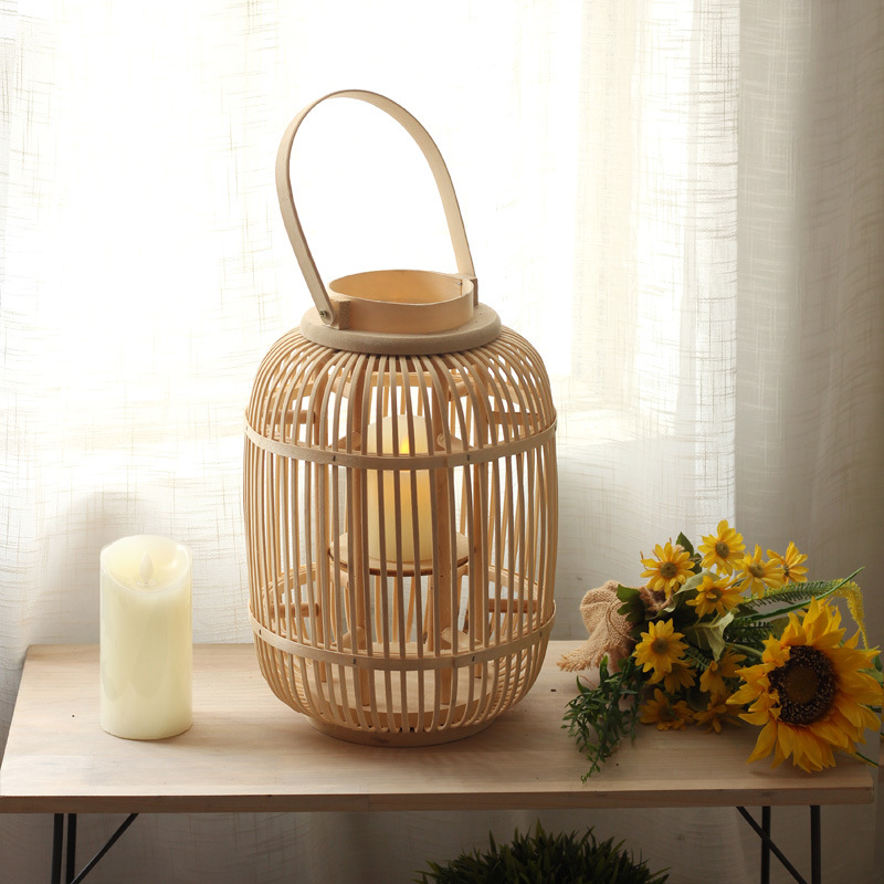 Ręcznie robiony bambusowy lamp – Candle Holder Decor recenzja i cena