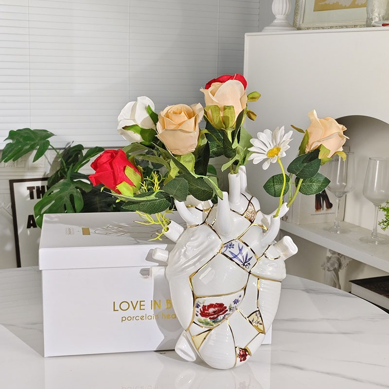 Wazon w kształcie serca, szafk – Vase Decor recenzja i cena