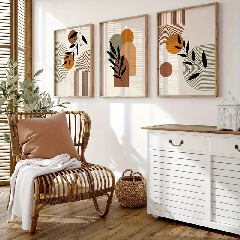 3 szt. Plakaty w stylu bohemy  – Abstract Canvas Set recenzja i cena